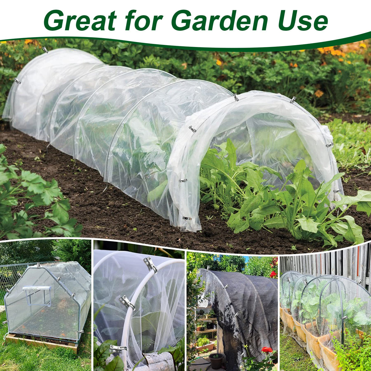 Samhopo garden clip shows strong grip for securing shade cloth in garden beds.