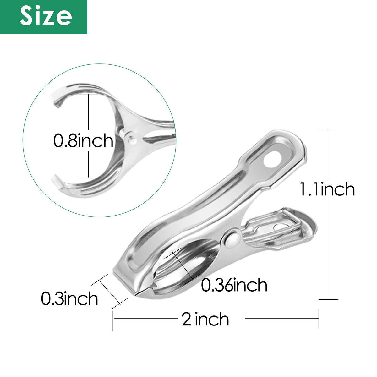 Samhopo pack of 20 garden clips for versatile projects.