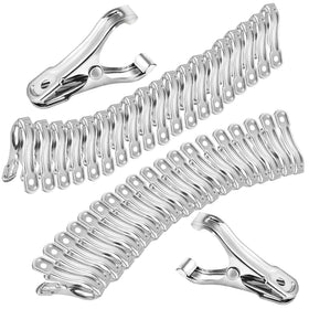 Samhopo garden clips packaging shows 40-piece stainless set for quick setup.