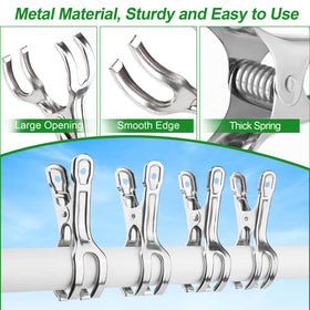 Samhopo one-handed operation clips install quickly without fabric damage.