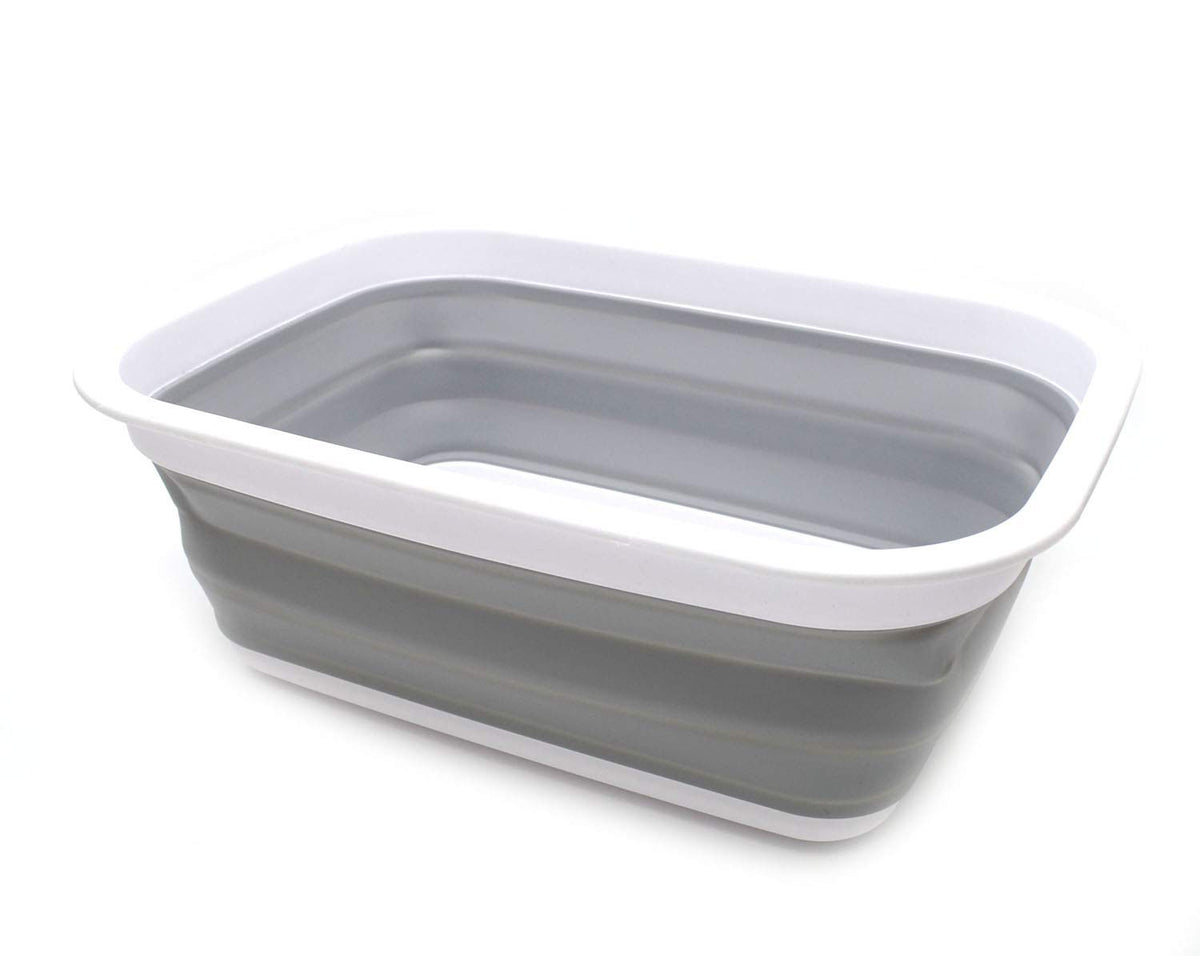 SAMMART 9.2L collapsible wash basin open for quick cleanup.