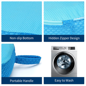 Samplife booster seat—3D air mesh for quick drainage and quick-dry soak.