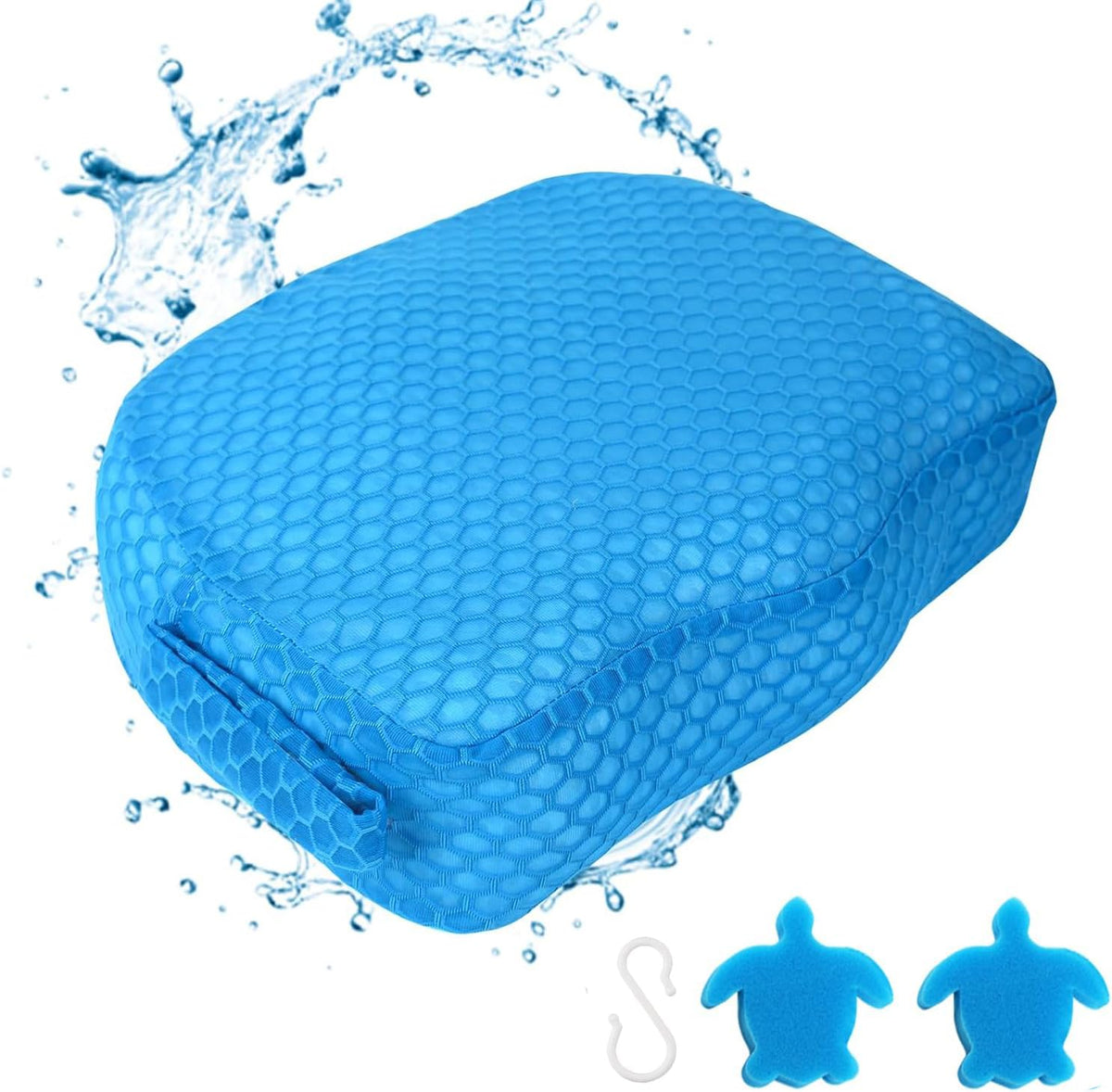 Samplife hot tub booster seat—5-inch lift for higher seating and hair out of water.