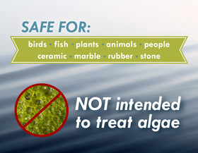 Sanco Bird Bath fresh water boost helps keep water clear and inviting.