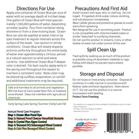 Sanco eco-friendly pond dye packaging supports environmentally conscious use