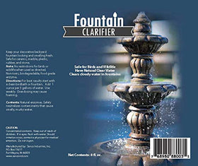 Sanco Fountain Clarifier being poured to reduce cloudiness in fountains
