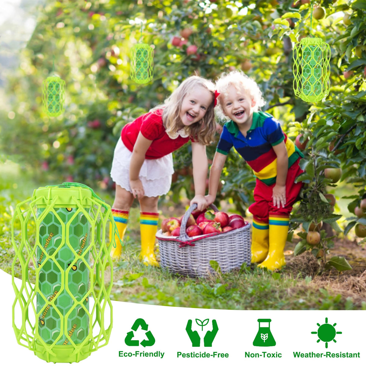 Sancodee ABS plastic construction offers sturdy, safe outdoor pest control.