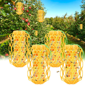 Sancodee wasp trap in orange packaging for outdoor setup and garden control.