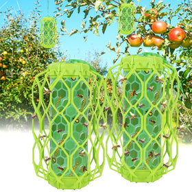 Sancodee wasp trap outdoor hanging two-pack in a garden setting for pest control