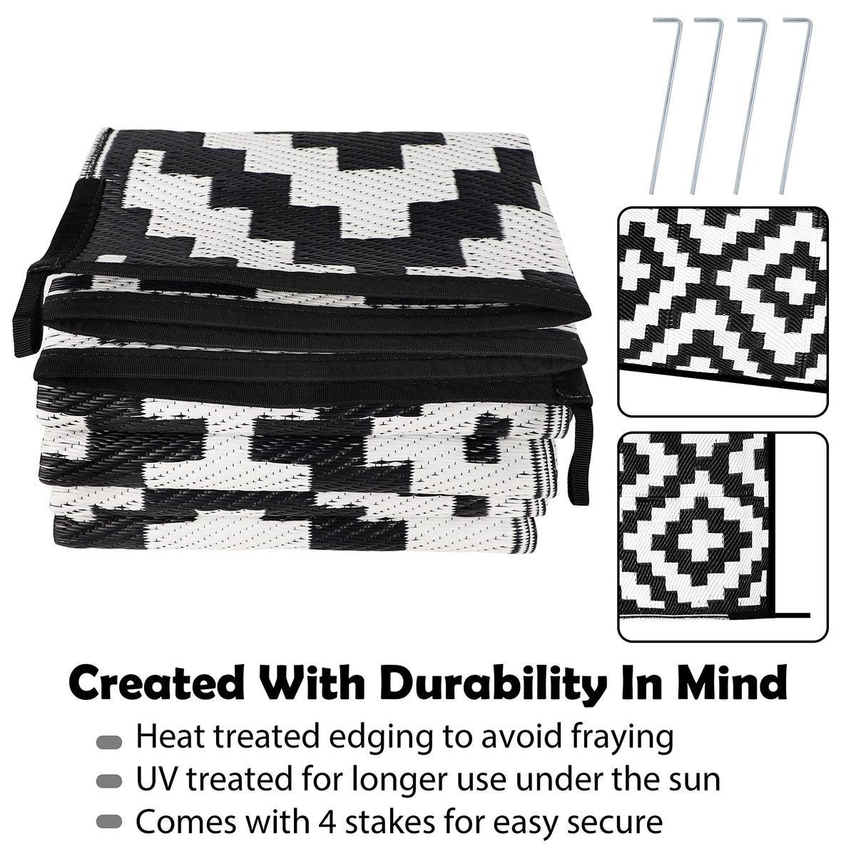 SAND MINE modern outdoor rug with lattice pattern for stylish outdoor spaces.
