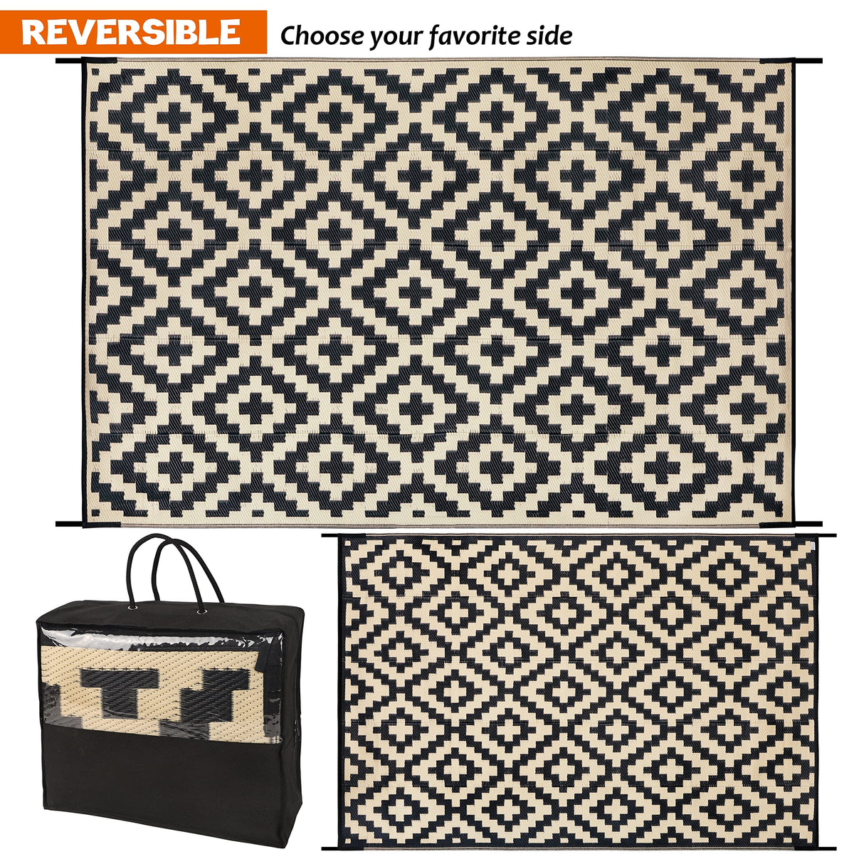 SAND MINE RV camping mat rolled with carrying bag for travel