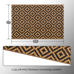 SAND MINE rv camping rug folded for easy transport and storage