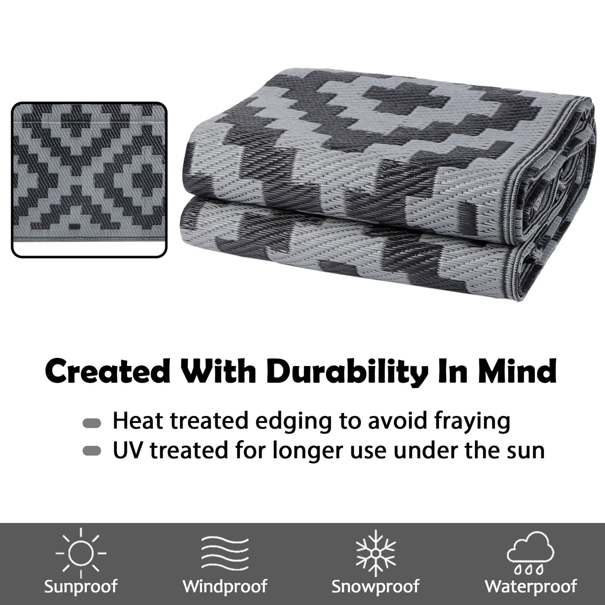 SAND MINE UV-stabilized material resists fading for long outdoor use
