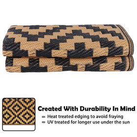 SAND MINE uv-stabilized rug protects color under sun exposure