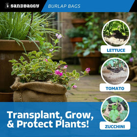 Sandbaggy burlap sacks meet food-grade standards for safe handling of edibles.
