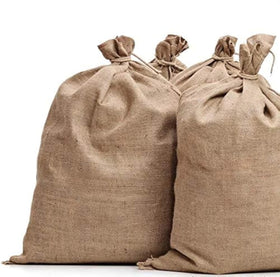 Sandbaggy burlap bags for plants offering frost protection and garden coverage.