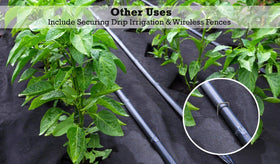 Two-bag sub-packaged design for easy on-site setup with Sandbaggy staples.