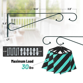 Sanduby anti-slip hook prevents pots from falling, ideal for windy balconies.