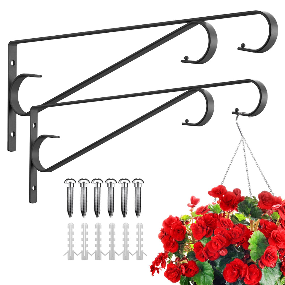 Sanduby outdoor plant hanger wall-15-4inch supports pots securely.
