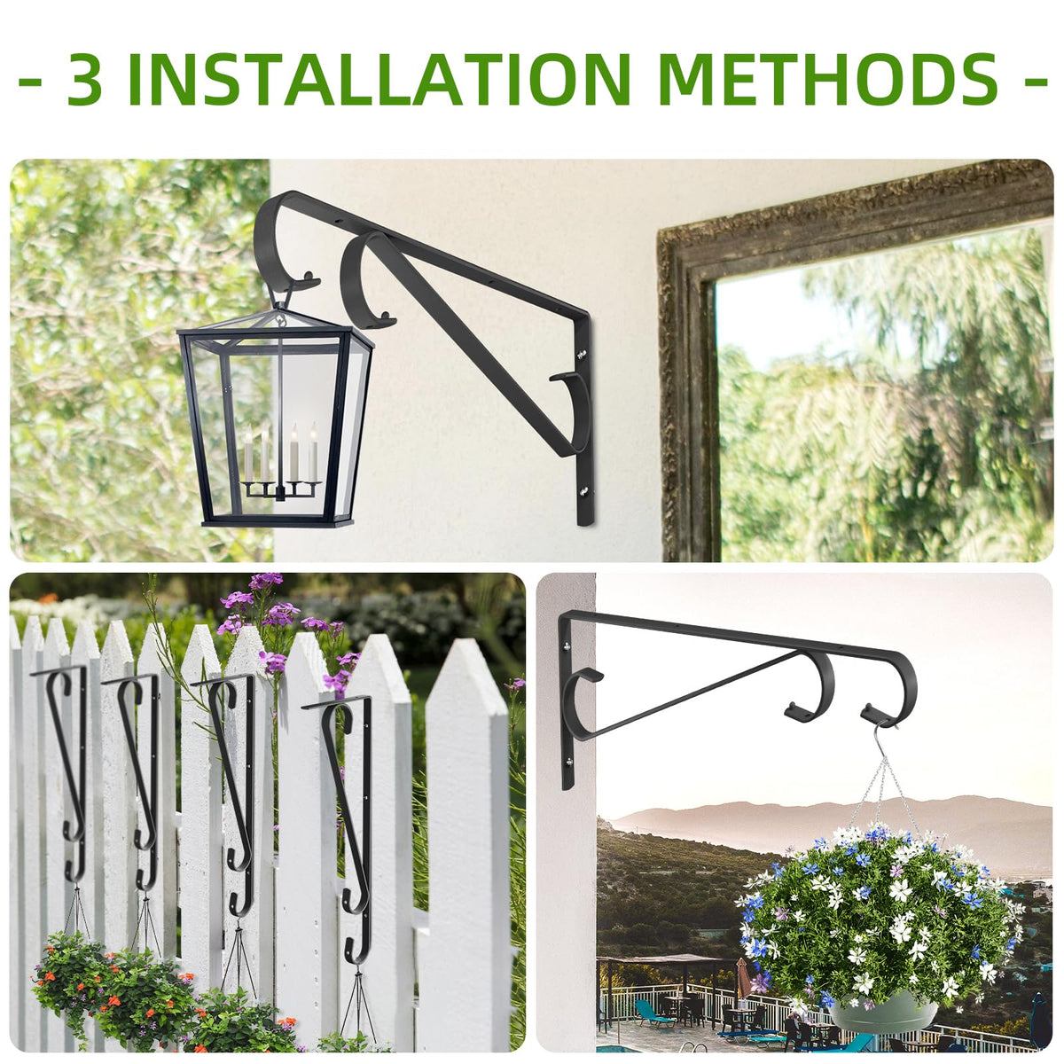 Sanduby rust-resistant metal hanger withstands outdoor conditions year after year.