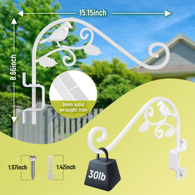 Sanduby swivel-base plant hooks with six-angle adjustments for flexible placement