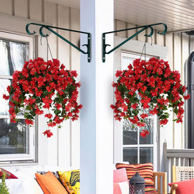Sanduby triangular plant hook showing sturdy, non-deformable design for heavy planters.
