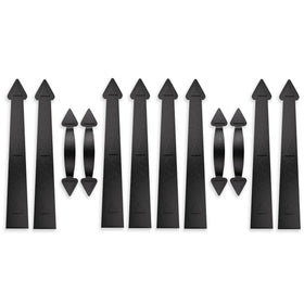 SANKEYTEW magnetic hinges close-up on black door for instant curb appeal.