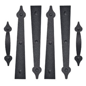 SANKINS magnetic handles highlight modern black finish on steel door.