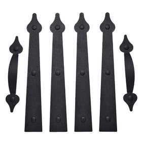 SANKINS magnetic hinges attached to steel garage door for durable curb appeal.