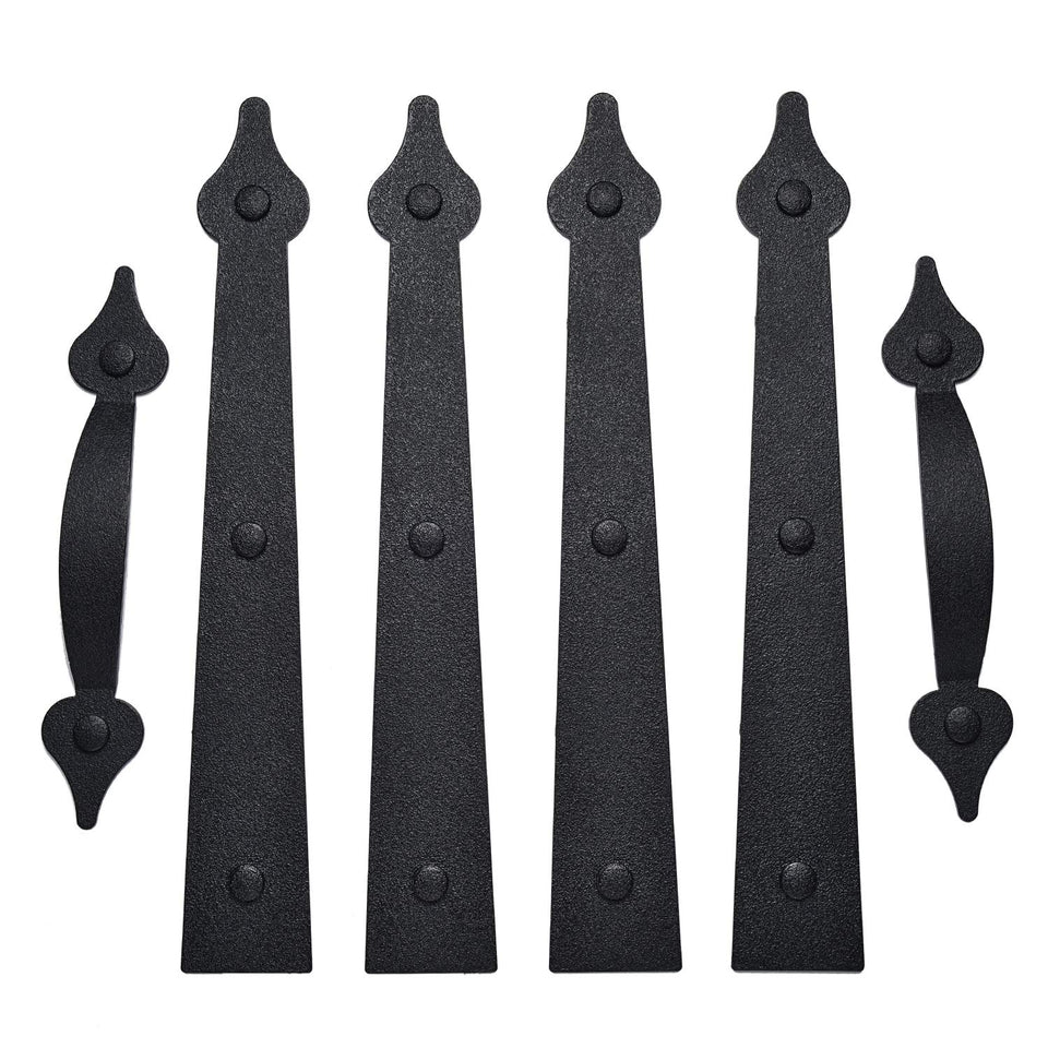 SANKINS magnetic hinges attached to steel garage door for durable curb appeal.