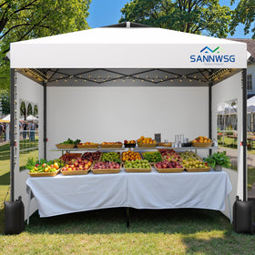 Sannwsg 10x10 pop-up canopy full setup for outdoor events