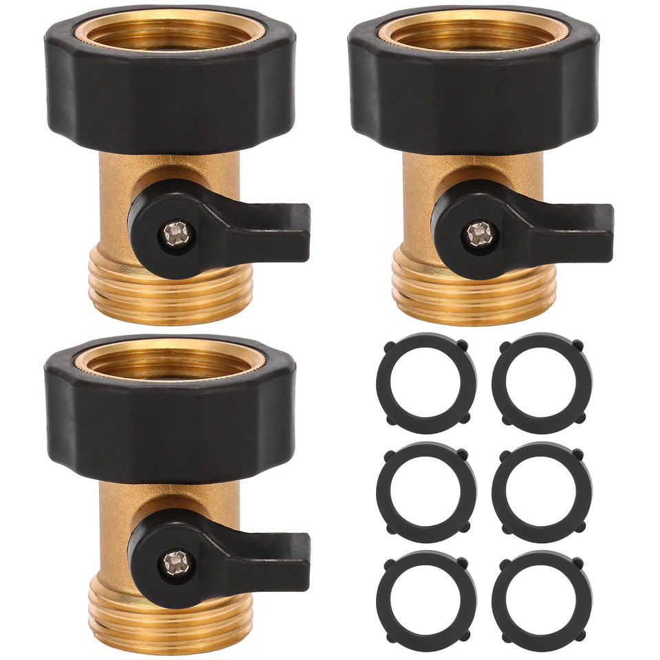 Sanpaint 3/4-inch brass hose valve pack for reliable shut-off control.