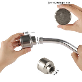Sanpaint 400 holes per inch nozzle provides even coverage for beds.