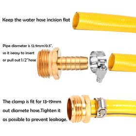 Sanpaint connector attached to hose end shows easy, leak-free connection.