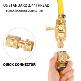 Sanpaint brass connectors detailed closeup shows sturdy construction.