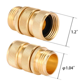 Sanpaint brass garden hose quick-connect male for secure, easy attachment.