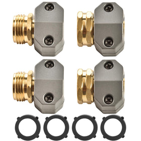 Sanpaint brass male coupling for 5/8- to 3/4-inch hoses provides a secure seal