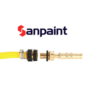 Sanpaint easy connect and disconnect setup for efficient outdoor hose tasks.