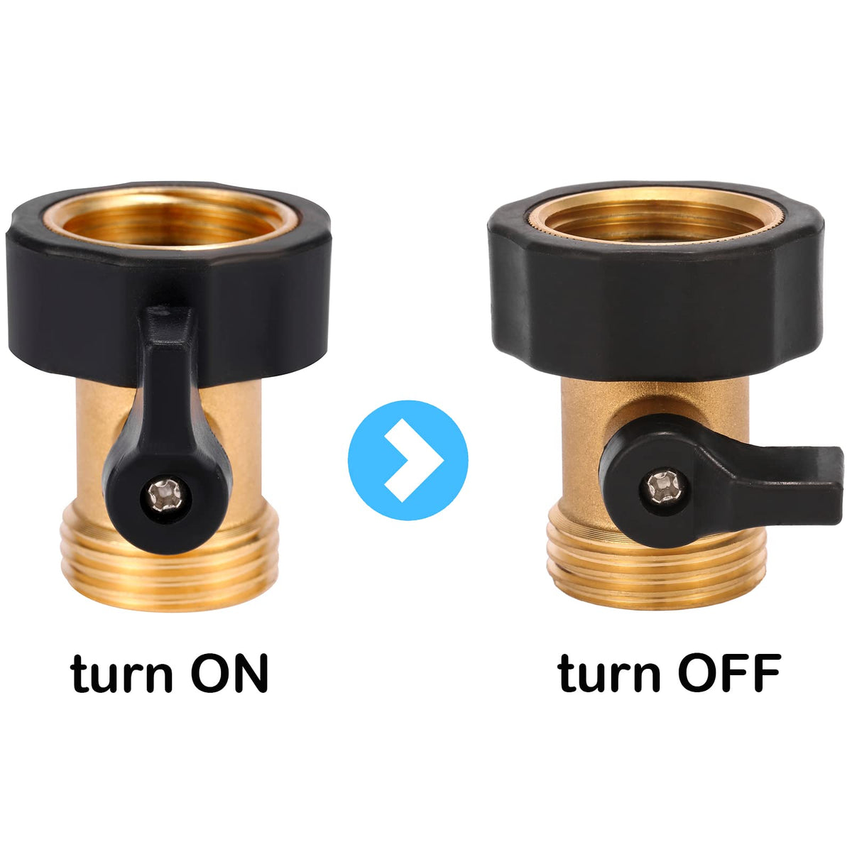 Sanpaint easy turn handle valve demonstrates simple flow control for watering.