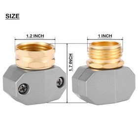 Sanpaint hose end repair fittings, male and female, for secure connections.