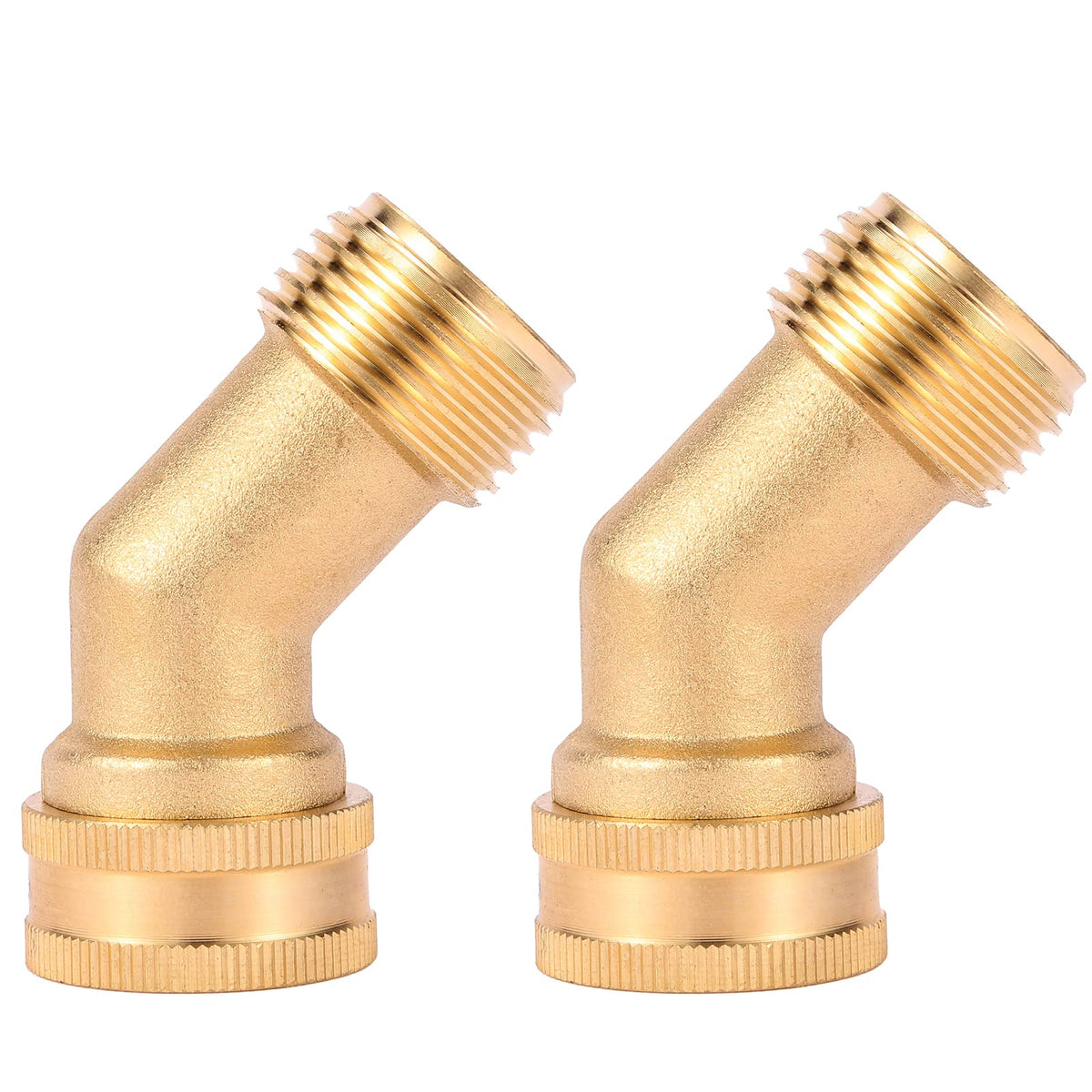 RV water intake hose connection with 3/4 inch GHT threads illustrated for reliability.