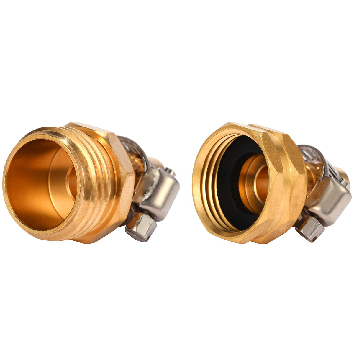 Sanpaint stainless steel clamp detail strengthens secure hose joins.