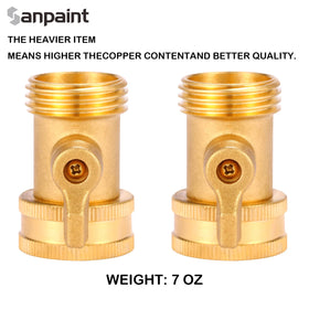 Sanpaint swivel connectors enable quick attachment to faucets.