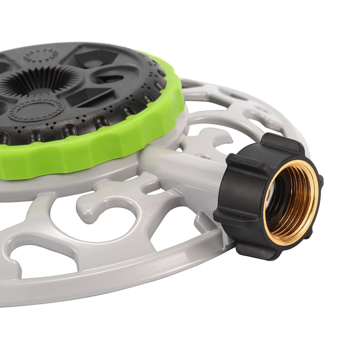Sanpaint turret sprinkler sits attractively with a decorative metal base