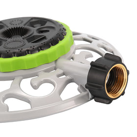 Sanpaint turret sprinkler sits attractively with a decorative metal base