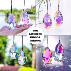 SANPLMG Window suncatchers create rotating rainbow patterns in sunlit rooms.
