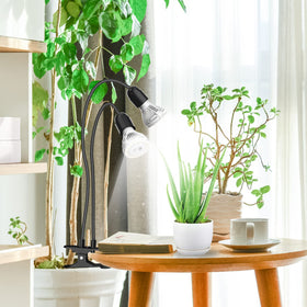 SANSI compact clip-on design fits on shelves, desks, or plant stands.