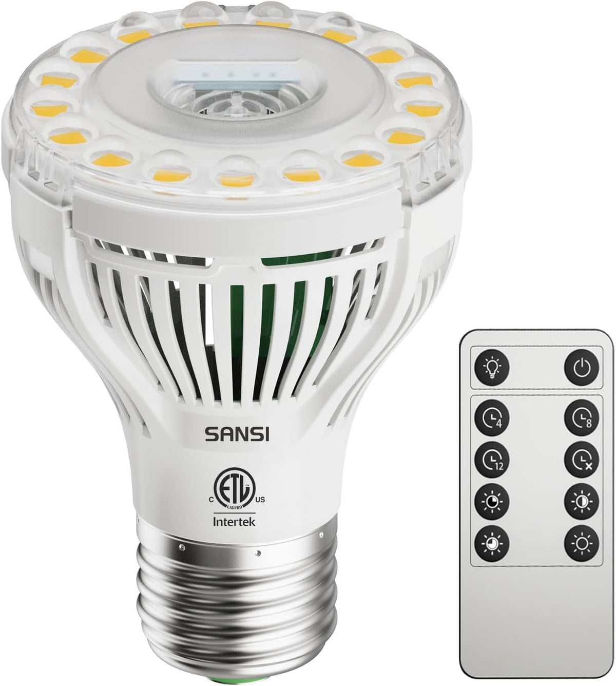 SANSI dimmable grow light bulb with full spectrum for indoor plants