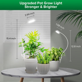 SANSI clip-on lamp easily installed on a plant pot without harming it