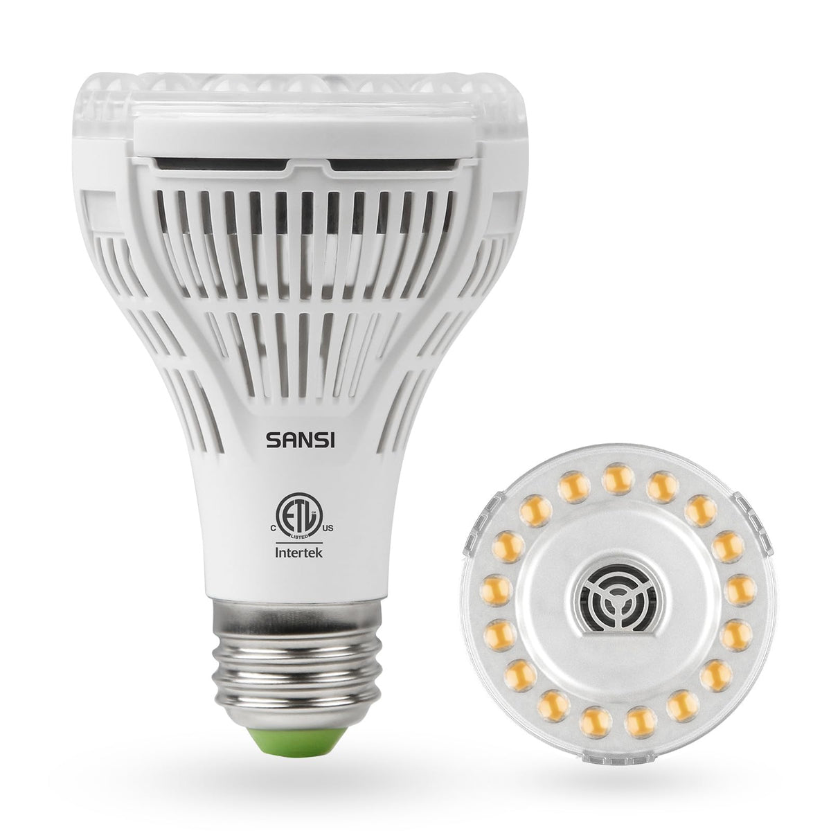 SANSI Grow Light full-spectrum 15W supports indoor seedlings with natural daylight feel.